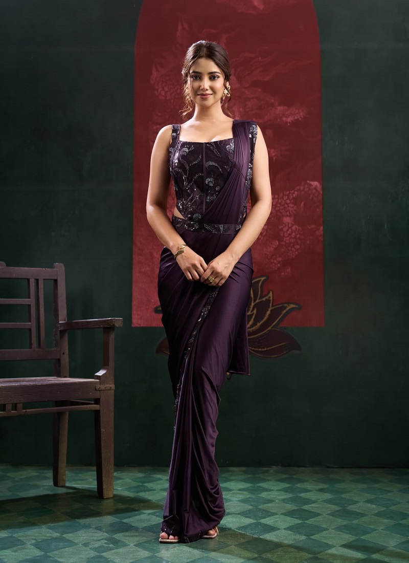 Ready To Wear Vol 5 Imported Lycra Fabric Saree